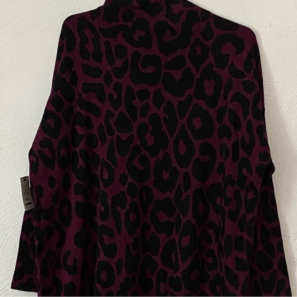 Time And Tru Dress Women’s  1X 16W-18W Mock Neck Jacquard Long Sleeve New - Picture 8 of 9